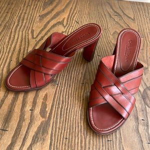 Cole Haan Country wine high heel slides size 7.5